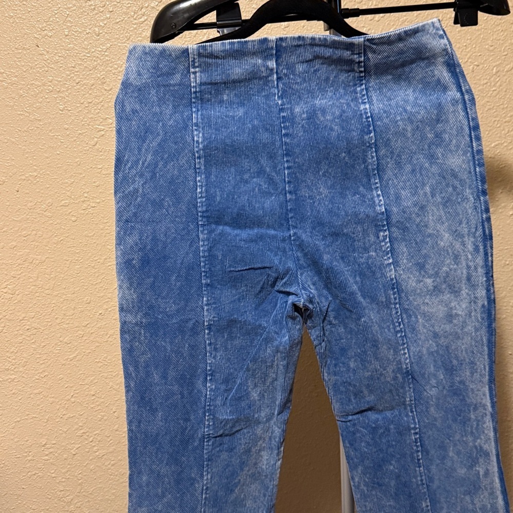 Stylish fade wash Blue Women's Cord Pants Jeans​ - Picture 7 of 8